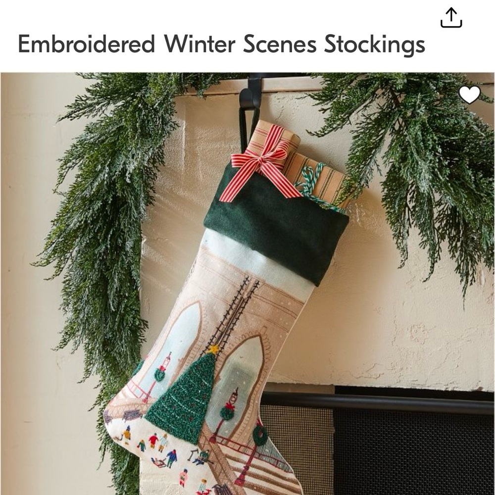 COPY - West Elm x Nicole Cicak Brooklyn Bridge Stocking

Brand New with tags an…